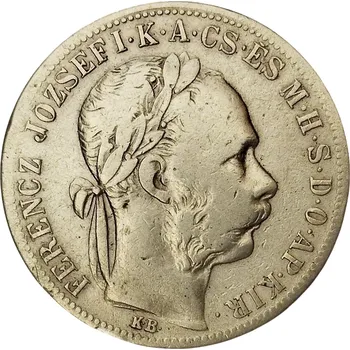 Stříbrná mince 1 zlatník František Josef I. Uherská ražba 1883 KB