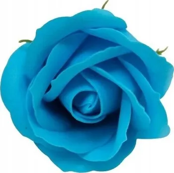 umělá květina MYDLENÉ KVĚTY vonící 1 Ks TMAVĚ MODRÁ růže na kytici box dárek