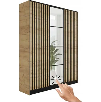 Šatní skříň Skříň Kier Furniture 156,4 x 205 x 39 cm, zlatý řemeslný dub