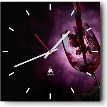 Hodiny Velké nástěnné hodiny 40x40 Skleněné hodiny Tichý chod