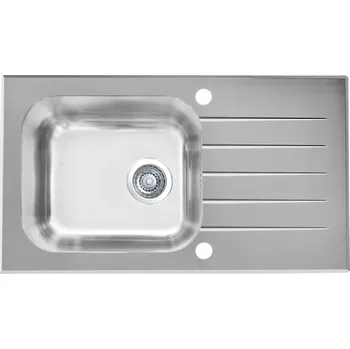 Granitový dřez Jednokomorový dřez Alveus Vitro sklo šedý