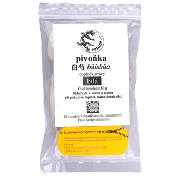 Čaj Pivoňka bílá kořen baishao Paeoniae radix alba 50g Pragon