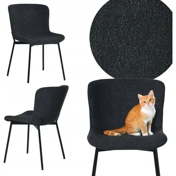 Jídelní židle Židle HowHomely látka šedá 1 ks