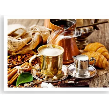 Obraz Plakát na zeď bez rámu 100x70 káva foto-obraz plakáty do obýváku ložnice