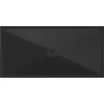 Keramická sprchová vanička, obdélník 140x70x2cm, černá mat