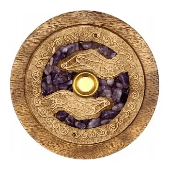 Vonná tyčinka Podstavec na vonné tyčinky - Léčivé Dlaně, Ametyst