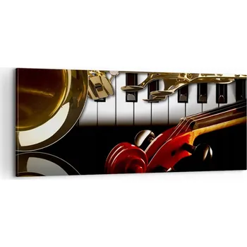 Obraz Foto obraz na plátně canvas 100x40 hudba obývací pokoj ložnice na zeď velký