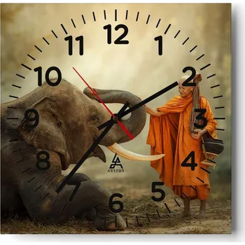 Hodiny Kuchyňské nástěnné hodiny 30x30 Asie Skleněné hodiny do obýváku Moderní Tiché