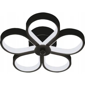 Stropní svítidlo LED ČERNÁ STROPNÍ SVÍTIDLO LUSTR MODERNÍ DESIGN NEUTRÁLNÍ SVĚTLO