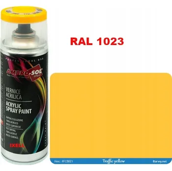 Barva ve spreji RAL 1023 AKRYLOVÝ LAK VE SPREJI ŽLUTÝ LESK 1233