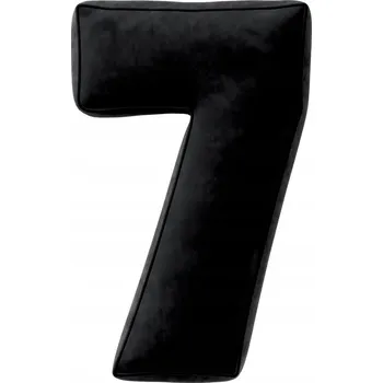 Polštář YellowTipi Polštář Číslice 7, hluboká černá