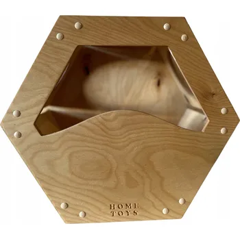 Pelíšek pro kočku Volně stojící retro pro kočky pelíšek pro kočky ze dřeva BILBO BOROVICE