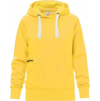 Dámská mikina Payperwear Dámská klokanka Atlanta s v-prošíváním a malou kapsičkou na zip Barva: Žlutá, Velikost: XXL