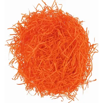 Tráva dekorační dřevěná oranžová 50g 1957