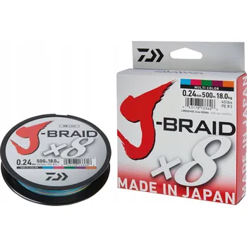 Rybářská šňůra Šňůra Daiwa J-BRAID X8 0,2 mm x 150 m