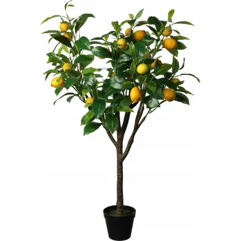 umělá květina Velký citrusový strom v květináči UMĚLÁ ROSTLINA CITRON dekorace 115 cm