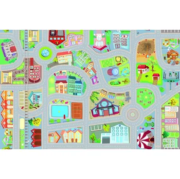 Hrací deka Podložka na hraní TWM City Roll Over junior 100 x 150 cm PVC
