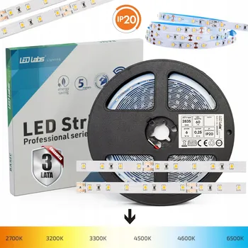 LED osvětlení VODĚODOLNÝ LED PÁSEK IP65 6W/m NEUTRÁLNÍ BÍLÁ 4000K