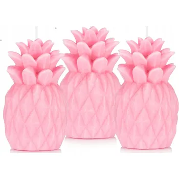 Svíčka Dekorativní parafinová svíčka bez vůně Drobo 3 ks