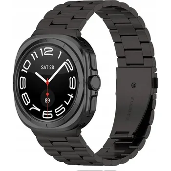 Náramek Černý ocelový náramek pro Samsung Galaxy Watch Ultra 47mm