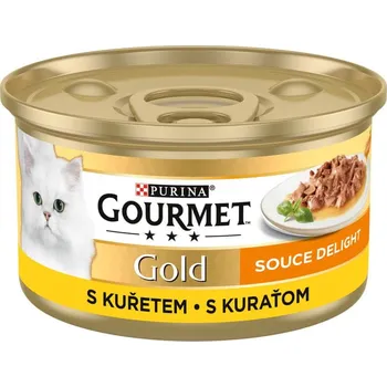 Krmivo pro kočku Purina Gourmet Adult Gold Sauce Delight kuřecí 12x 85 g
