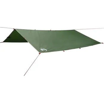 Stan OMAXI Kempingová plachta zelená 360 x 294 cm nepromokavá 446892