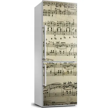 Fototapeta Samolepicí fototapeta na ledničku - Noty na notové osnově