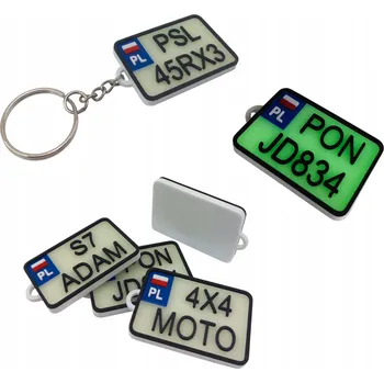 Přívěsek Přívěsek Na Klíče , registrační značka, NÁPIS Moto Quad - svítící Dárek