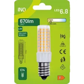 Žárovka LED ŽÁROVKA DO DIGESTOŘE E14 6,8W 230V 2700K