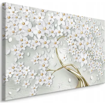 Obraz CANVAS Obraz Do Obýváku Strom KVĚTY 3D 30x20