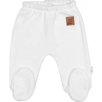 Kojenecké oblečení Pletené kojenecké polodupačky Hand Made, bílé, Velikost koj. oblečení 68 (3-6m)
