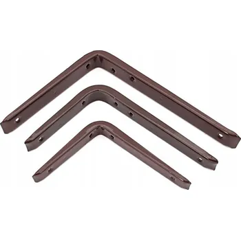 Úhloměr ÚHELNÍK POLICOVÝ ZESÍLENÝ 140x200 mm HNĚDÝ