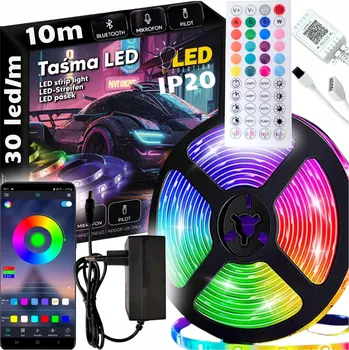 LED páska LED pásek Zolta 10 m RGB Samolepicí 18 W Dálkový Ovladač Mobilní aplikace