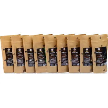 Káva Káva zrnková Radomska Kraftowa Káva degustační sada 9x100 g Arabica