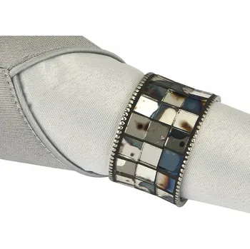 Kroužek na ubrousek Kroužek na ubrousky Zrcadla 1 stříbrná