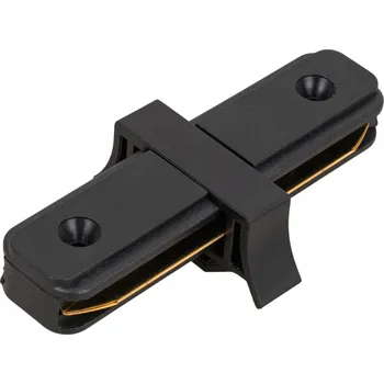 Bodové svítidlo Přímá spojka Ledhoff pro lištový systém, černá, 0,010 m, 3,50 cm