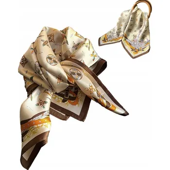 Šátek hnědá šátek na krk