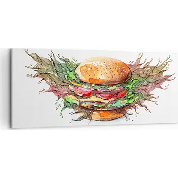 Obraz Foto obraz na plátně 100x40 gastronomie obývací pokoj ložnice na zeď velký