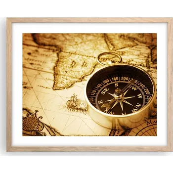 Obraz Obraz plakát na zeď v rámu světlý dub 50x40 cestování foto do obýváku