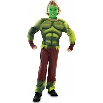 Karnevalový kostým KOSTÝM DĚTSKÝ SUPERHRDINA HULK ZELENÝ VELIKOST 134