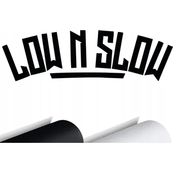 Samolepicí dekorace na vozidlo NÁLEPKA na auto LOW & SLOW CAR STICKER 5x15 cm