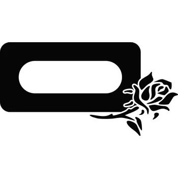 Samolepící dekorace Samolepka pod trojitý vypínač RŮŽE květina