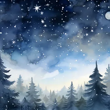 Plakát Plakát Tajemný Les za Soumraku bez rámu 100 x 100 cm