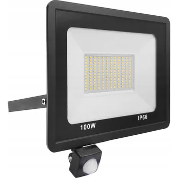 LED reflektor 100W halogenová lampa s pohybovým senzorem venkovní SLIM
