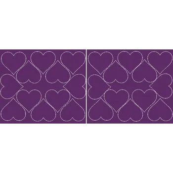 Obraz Nálepky na zeď srdíčka valentýnská fialová 7 cm