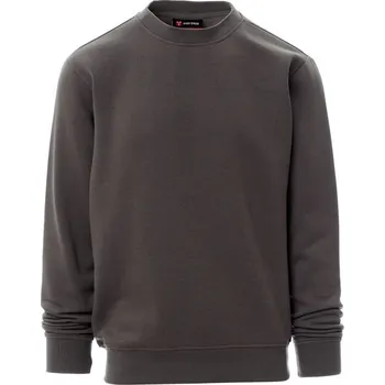 Pánská mikina Payperwear Mikina New Orleans s kulatým výstřihem a pevnými manžetami Barva: šedá ocelová, Velikost: XL