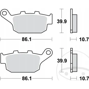 Brzdová destička Brzdové destičky TRW Lucas MCB 585 SRM
