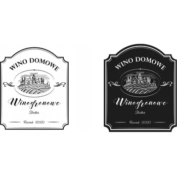 Sklenice ETIKETY SAMOLEPKY na lahve, sklenice, dózy 24