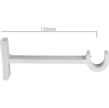 Bezpečnostní kamera Držák Garnýže BOJANEK jednoduchý 19mm Bílý