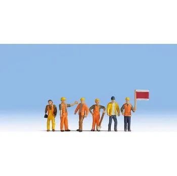 Modelová železnice TT - Traťoví dělníci, 6 figurek / Noch 45277